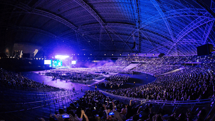 Sân vận động trong nhà Singapore.