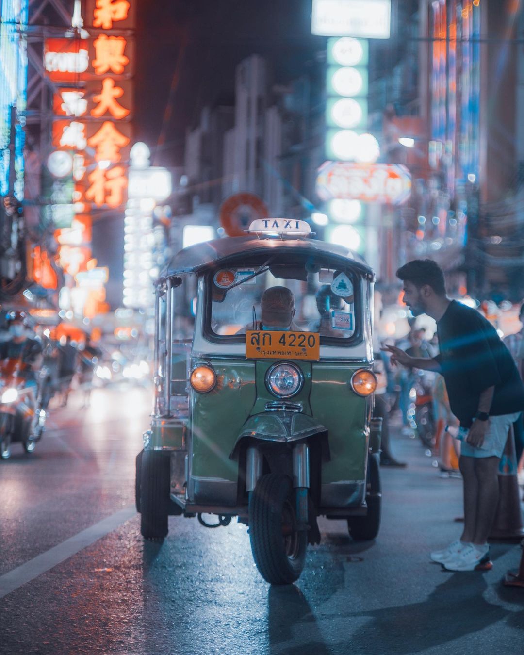 Xe tuk tuk. Ảnh:@bank__worawut